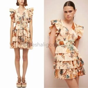 Ulla Johnson Marni Tiered Dress in Egnet
